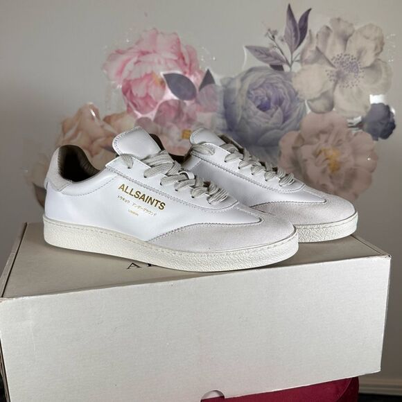 All Saints Shoes - New ALLSAINTS Thelma Sneaker in White leather shoe designer